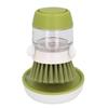 Automatically Add Liquid Dishwashing Brush Non Oily Cleaning Brush Kitchen Cleaning Tool(Green )