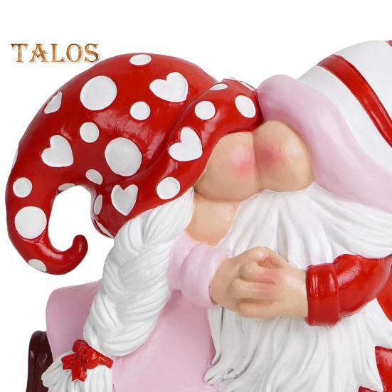 Gnomi cuplu figurină Ziua Îndrăgostiților masă gnomi cuplu ornament rășină sărut pitic cuplu statuie cadouri pentru prietena mama femei