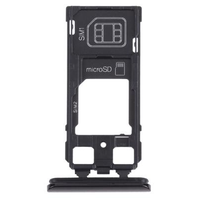 Zásobník na SIM kartu + Zásobník na SIM kartu / Micro SD kartu pre Sony Xperia 1 / Xperia XZ4