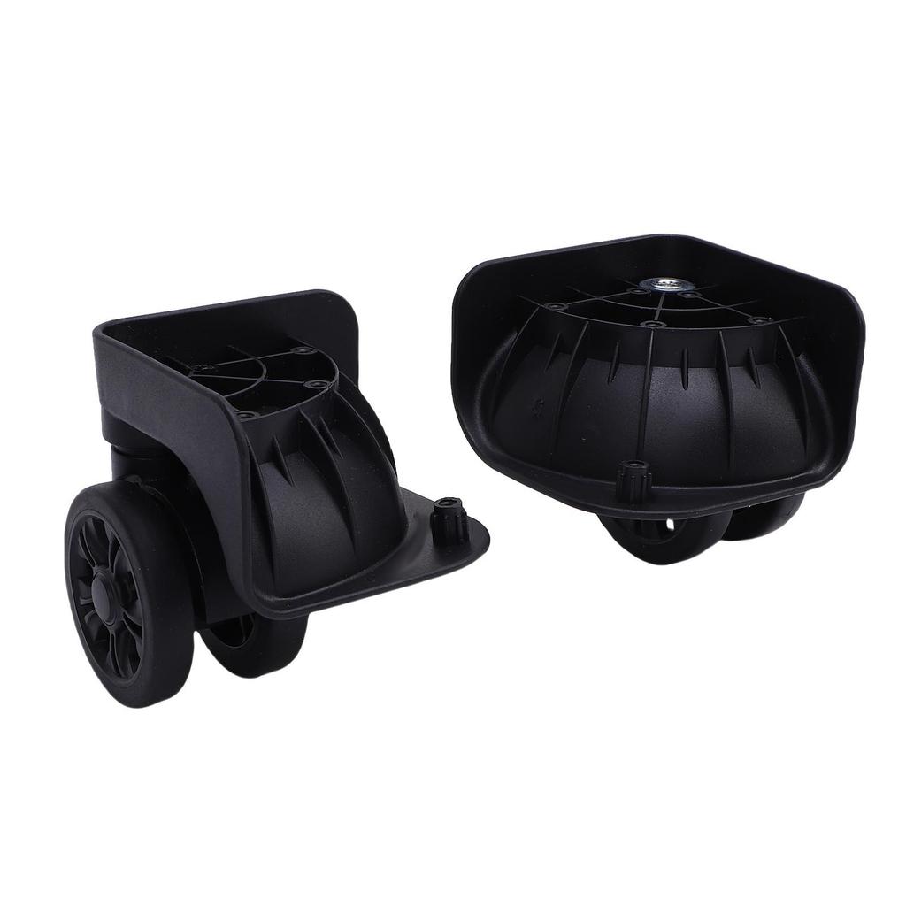 1 Pair Luggage Suitcase Wheel Quiet Shock Absorption Hard Wearing Universal Trunk Wheel for Replacement