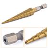 Power Tool Step Drill Bit 312mm HSS for Wood Metal Plastic Brass Drilling with Multi Step Smooth Design and Heat Treatment