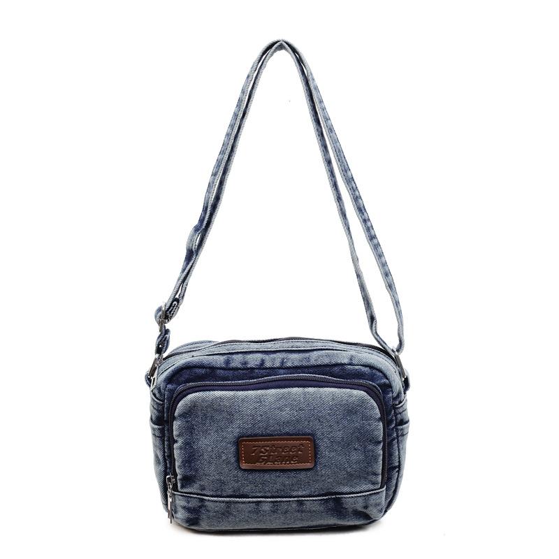 2025 New Fashion Simple Versatile Casual Shoulder Bag Niche Design Denim High Value Messenger Bag