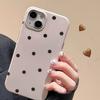 Korean polka dot is suitable for Apple 17 mobile phone case, new iphone16 women's polka dot anti-drop all-inclusive edge soft case