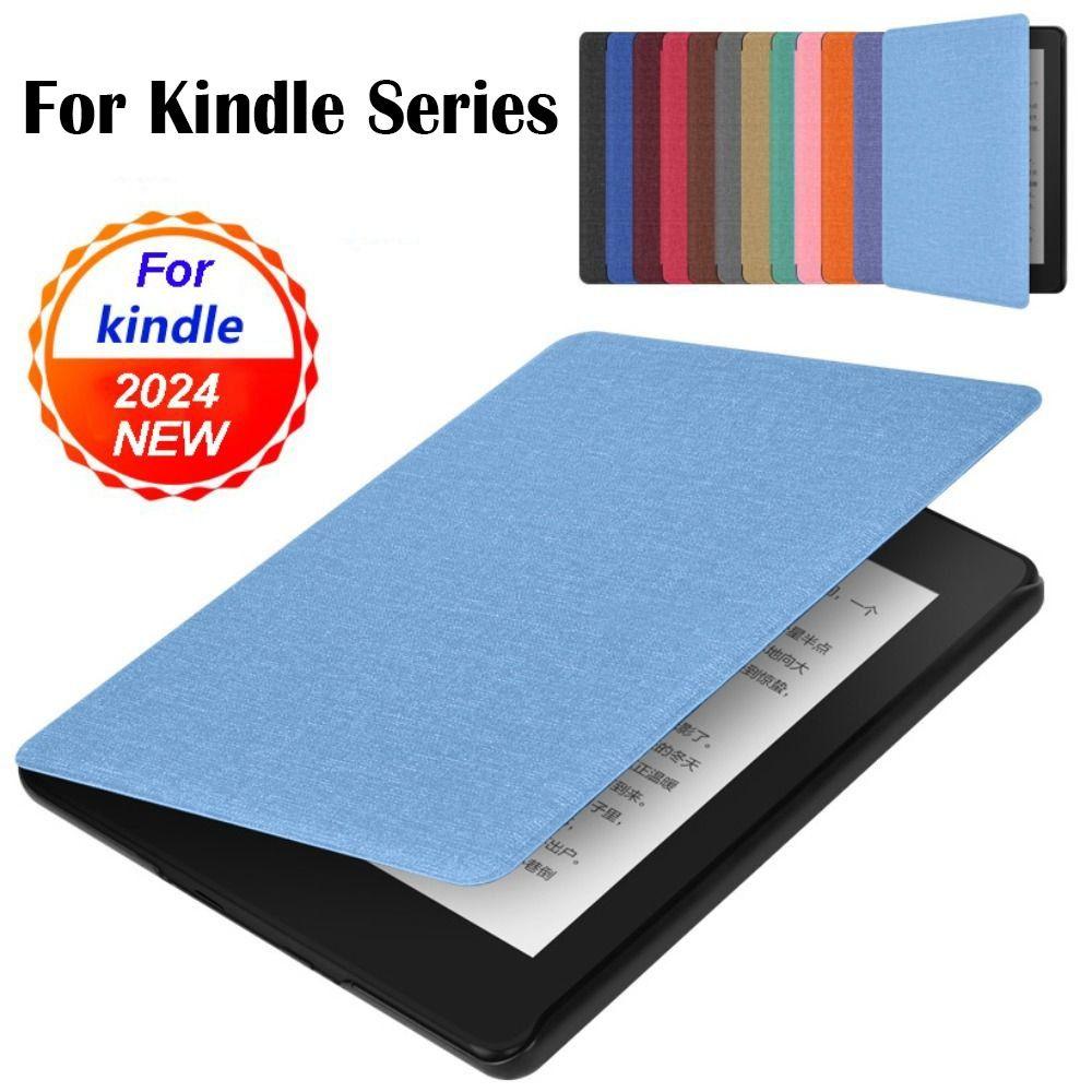 Leather Colorsoft Cover 10/11/12th Generation Folio Funda for Kindle Paperwhite 1/2/3/4/5 2024