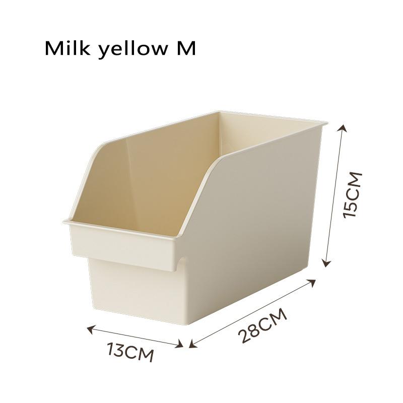 Multi Functional Slanted Plastic Box For Household Cabinets, Right Angle Desktop Sorting, Partition, Miscellaneous Storage Box