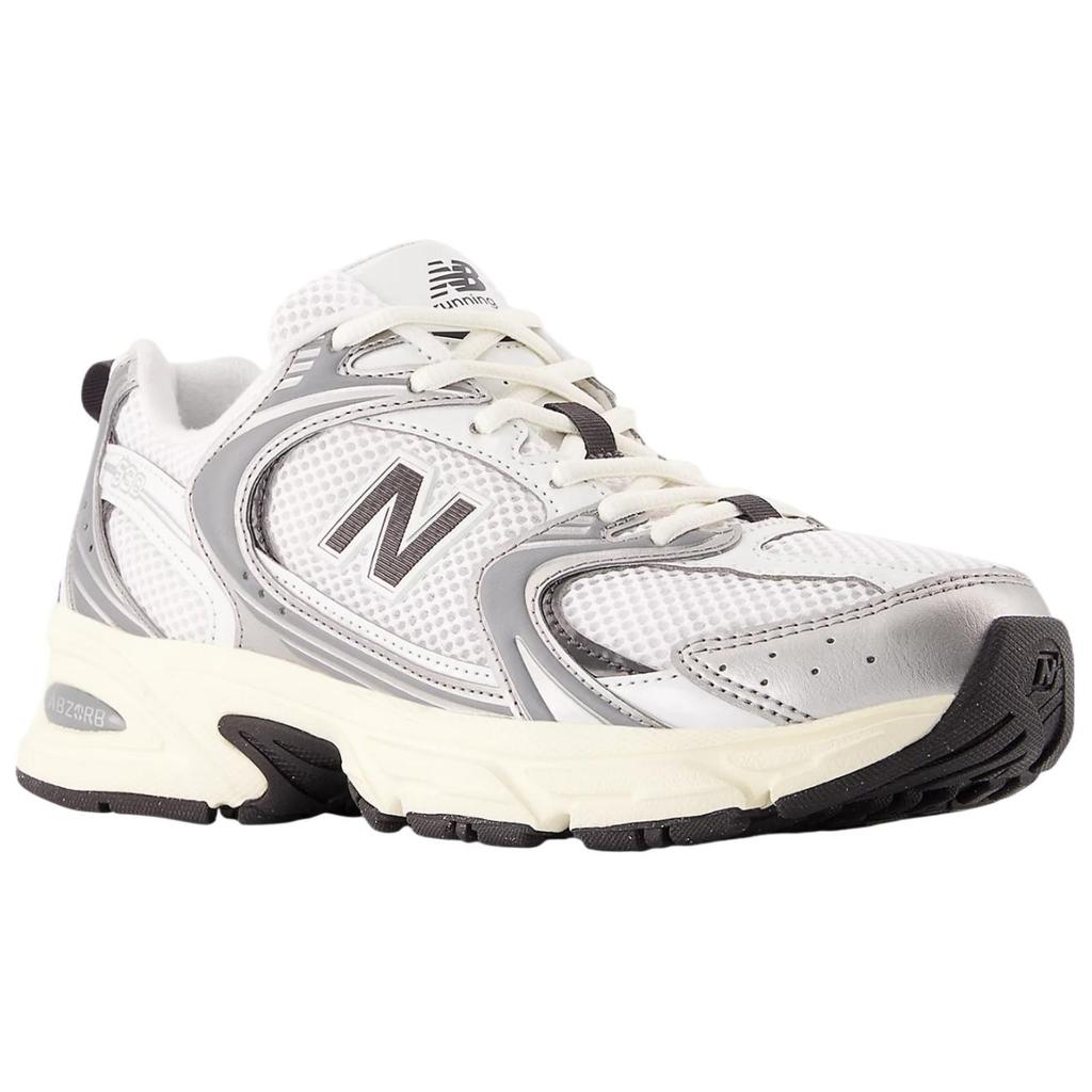New Balance NB 530 Abrasion Resistant Low Top Running Shoes Unisex White Silver