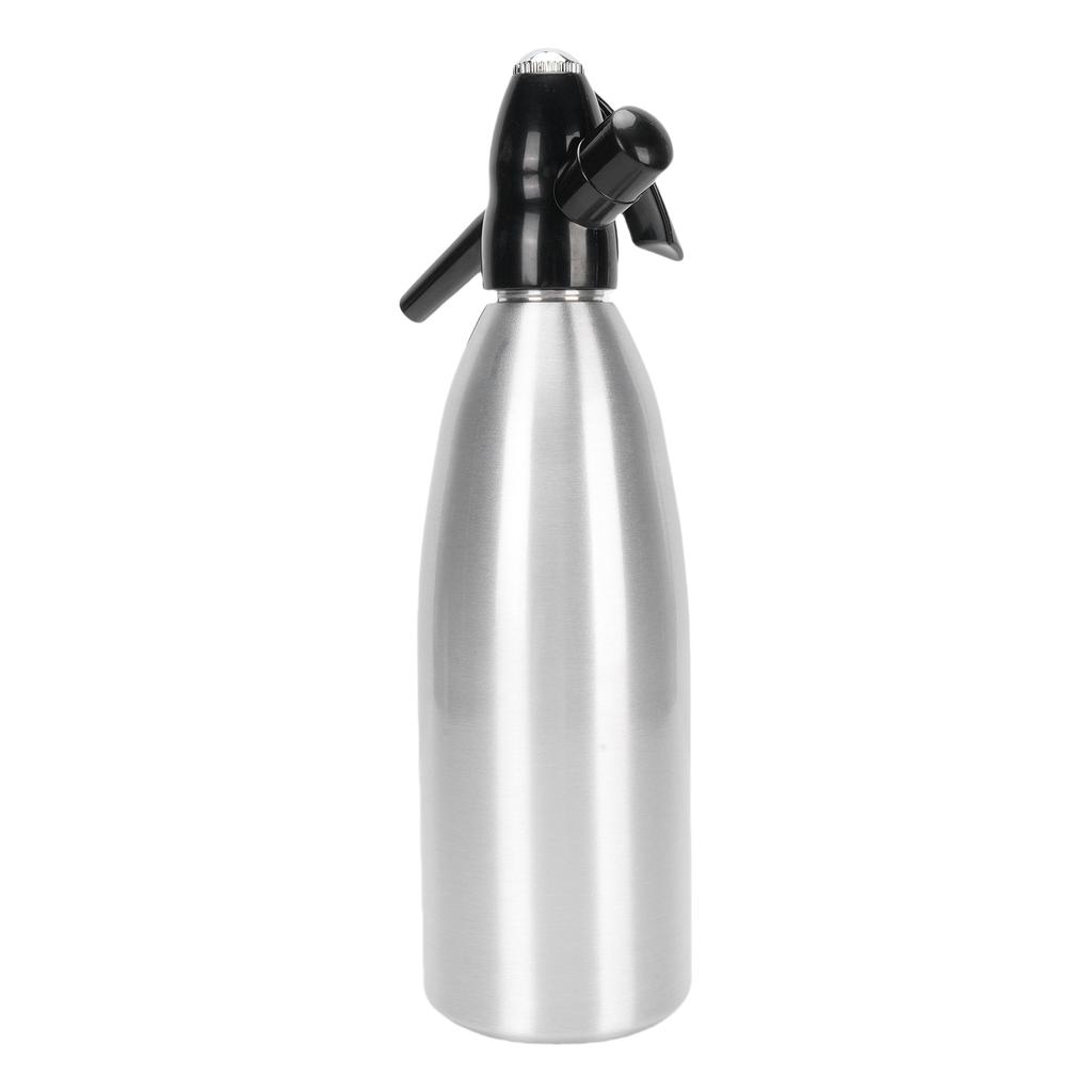 Sparkling Water Maker 1L Soda Siphon Portable Soda Maker for Home Bar Outdoor Use Making Cocktails