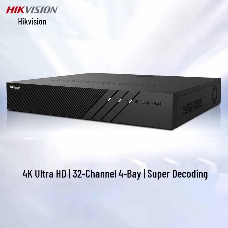 

HIKVISION 32-Channel 4-Bay 4K H.265 NVR CN plug (adapter included)