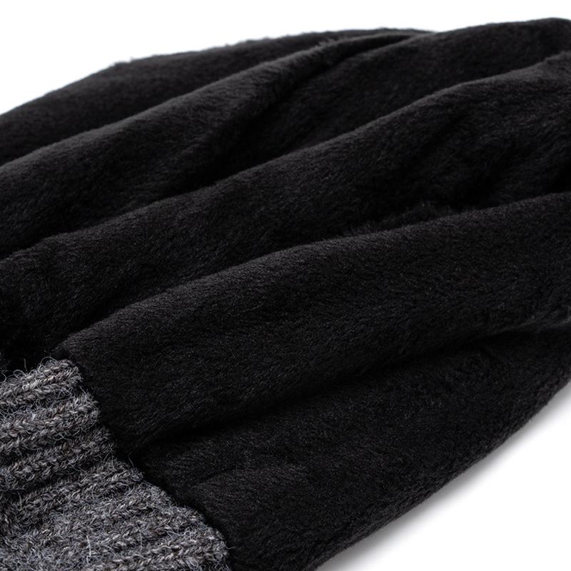 Hat Men's Autumn Winter Warm Cold-Proof Knitted Hat Women Ear Protection Hat Big Head Wool Hat