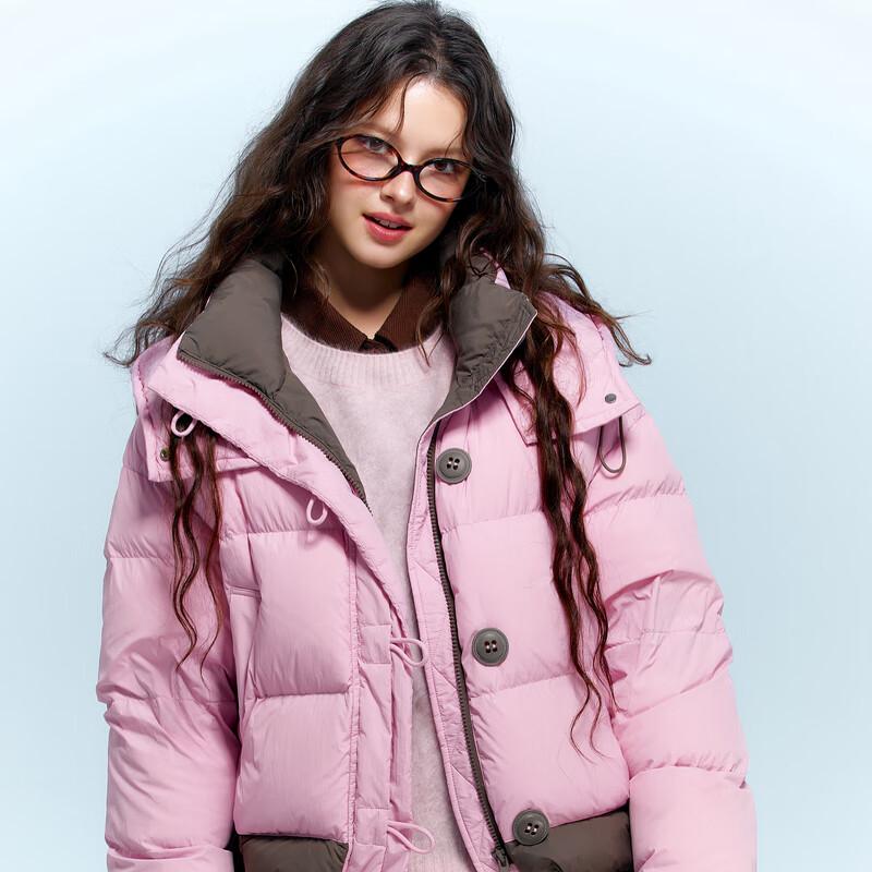 

Женский короткий пуховик Sancai с 90% пуха белой утки XL