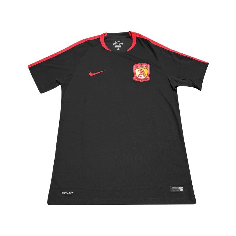 Nike 2016 Season Guangzhou Evergrande Player Edition Round Neck Short Sleeve T-Shirt Unisex Tops 749708-010 XL