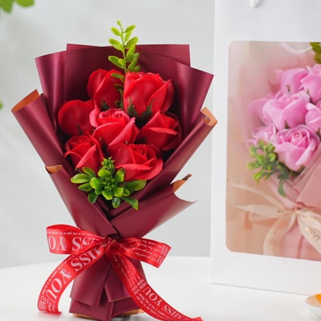 Scented Soap Rose Bouquet: Perfect Gift for Mother's Day, Valentine's, Birthdays - Ideal for Girlfriends, Moms, Besties, Teachers.