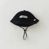 Letter Baby Bucket Hat With Rope Summer Outdoor Baby Boys Girls Sun Basin Hat Adjustable Infant Toddler Fisherman Hats