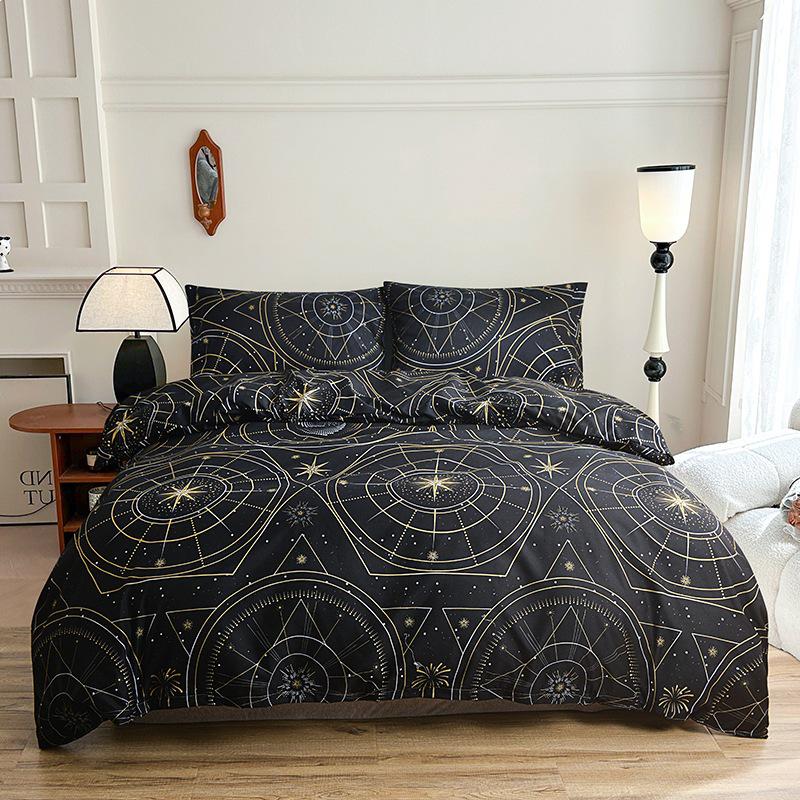 Leopard Print Pastoral Style Duvet Cover Set - Single Duvet Cover & Pillowcase.