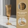 New French Retro Striped Champagne Glass Couple Crystal Glass Goblet Cup Wine Cocktail Juice Glass Tasting Glasses