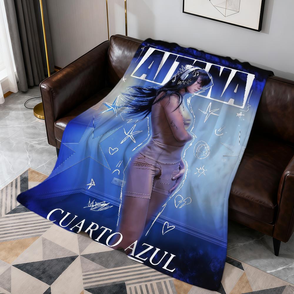 Singer A-Aitana Ocana Cuarto Azul Flannel Soft Warm Plush Blanket For Sofa Living Room Pet Hogar Bedroom Gift Home Car Portable