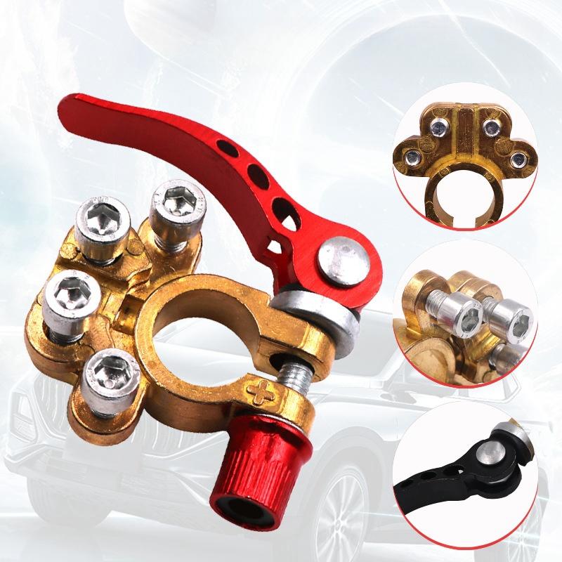 Battery Clamps Brass New Battery Clamps New Battery Pinch Connector Zhuang Head Thickened Battery Wiring Stake Head