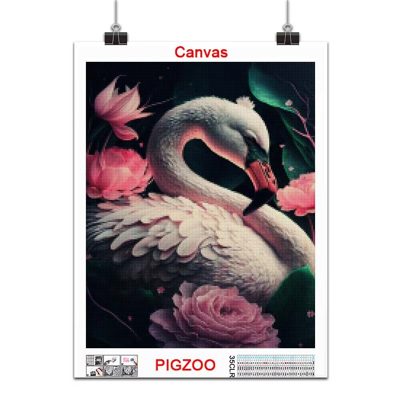 5D Diamond Painting Flower Animal Tiger Fox Flamingo Home Decoration Full Square&Round Diamond mosaic embroidery Cross stitch