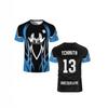 Neues JUL Herren Damen T-Shirt DP Schnelltrocknend Atmungsaktiv Fußballtraining T-Shirt Sommer Mode Lässig Sport Kurzarm