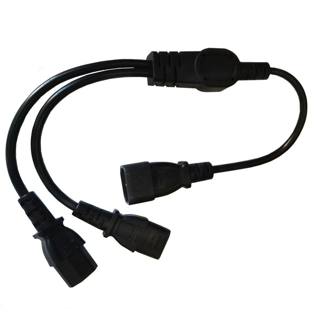 C14 To C13 Power Splitter Copper Core Extension Cable Professional Y Splitter Adapter  PC Power