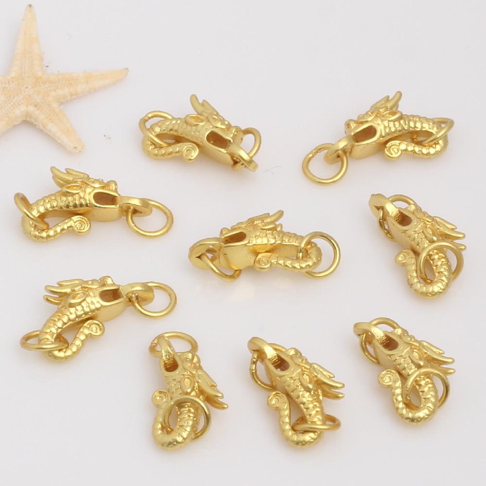Sand Gold Plated S-Shaped Bracelet & Necklace Connector