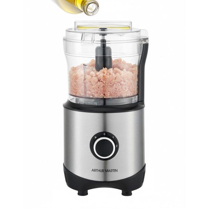 Robot multifonction - ARTHUR MARTIN - AM1608AC - 300 W - Bol de 400 ml - 2 vitesses + pulse - Inox