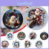 Vibrant Cartoon Style Acrylic Christmas Break Through Ornament For Festive Car Decor