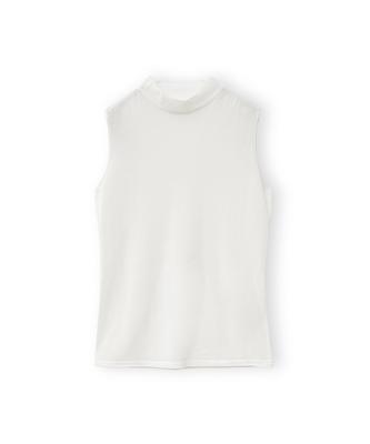 Beulaunyadeu W Mock Neck Sleeveless Knit, White