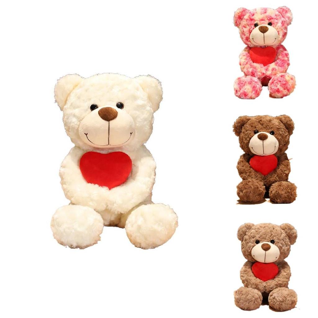 Buntes Batik-Teddybär-Plüschtier für Kinder und Erwachsene