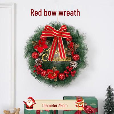 Festive Christmas Decorative Wreath with LED Lights
