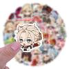 60 New Q-version Genshin Impact Graffiti Stickers, Laptop Water Cup Mobile Phone Case Decoration DIY Stickers