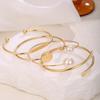 Popular jewelry women stacked open bracelet set Personality created in design Versatile jewelry set