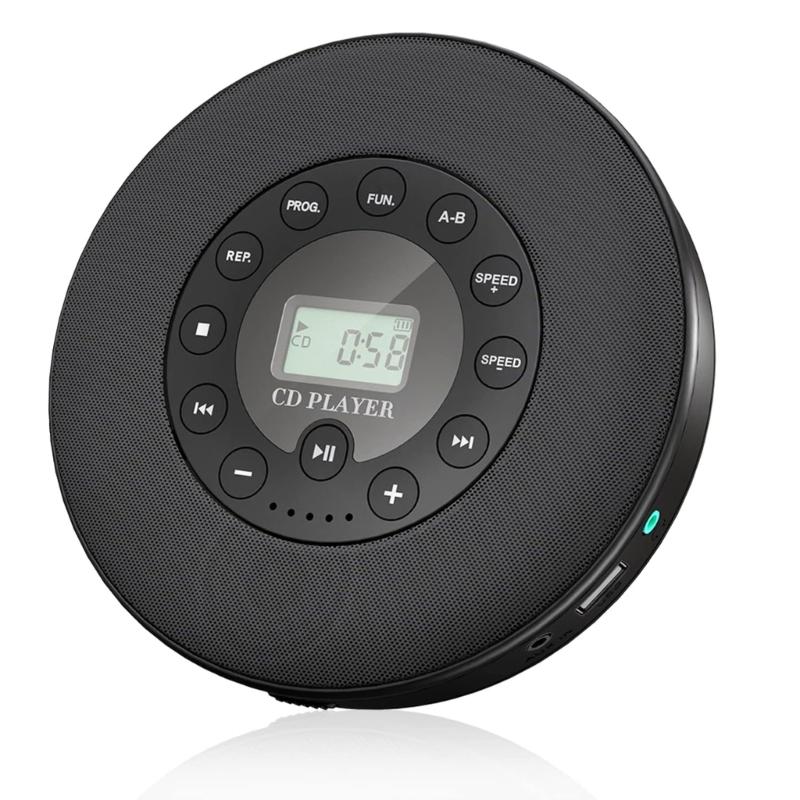 

Portable Bluetooth-compatible Disc Player Built-in Speaker Stereo, Personal MP3 Players Rechargeable Player