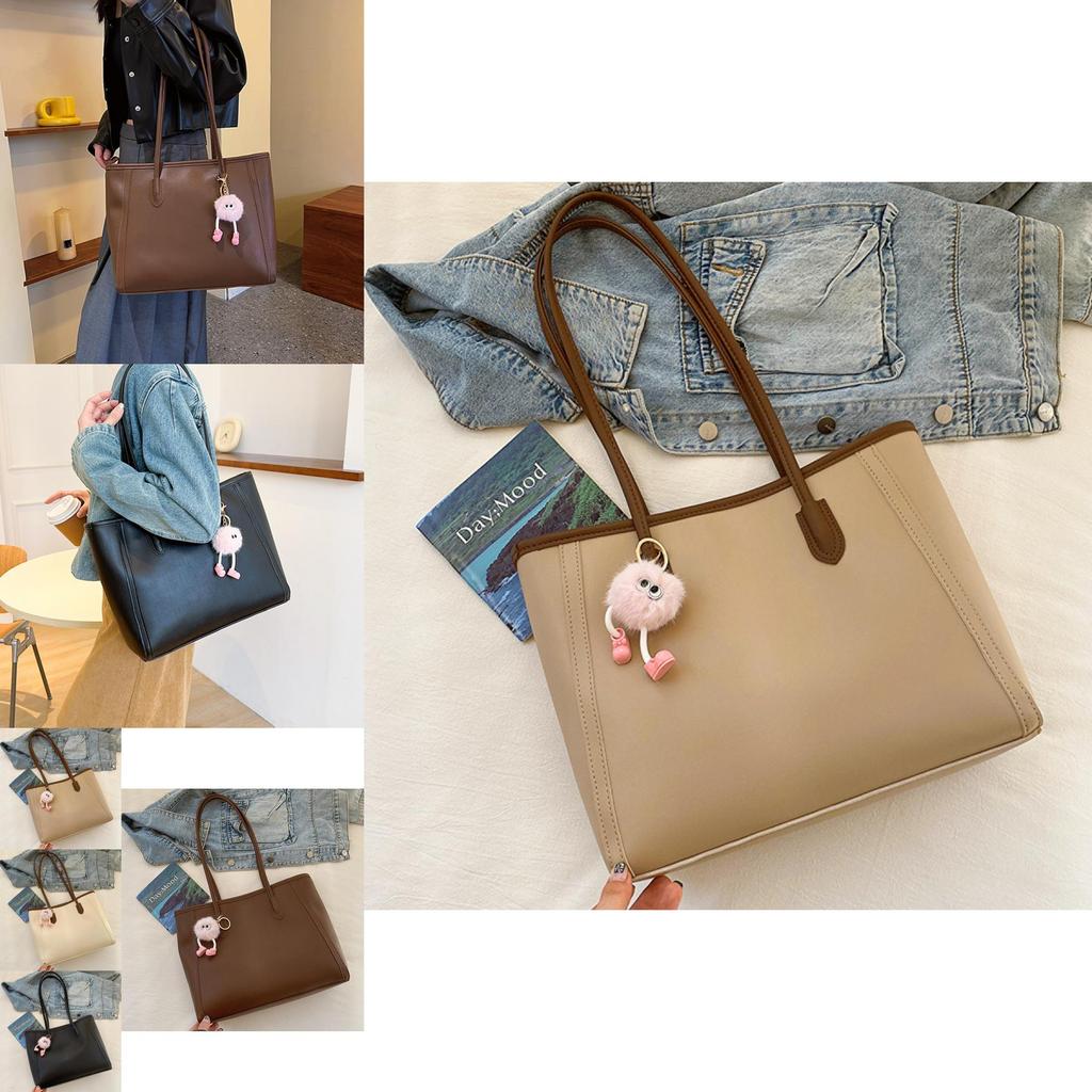 Chic Retro Pu Tote Bag For Fall 2023 Fashionable And Simple Shoulder Bag For Everyday Use