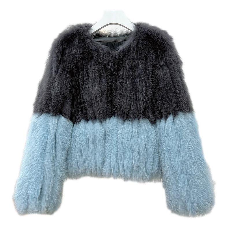 Μοντέρνο τοπ για εξωτερικά ενδύματα χειμερινό γούνινο παλτό για γυναίκες