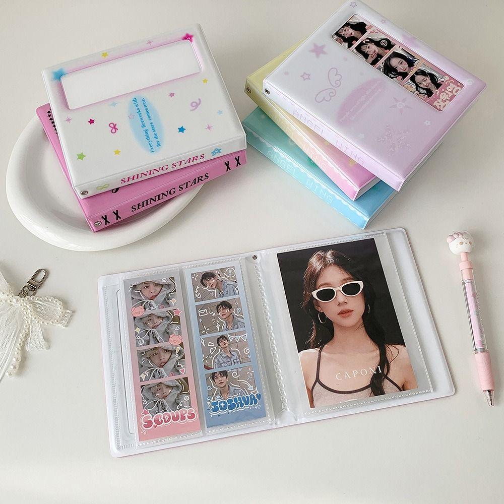 5 Inch Photocard Binder Album with 20 Pages Transparent Inner Pages Idol Card Collection Book PVC Kpop Photo Card Book Holder
