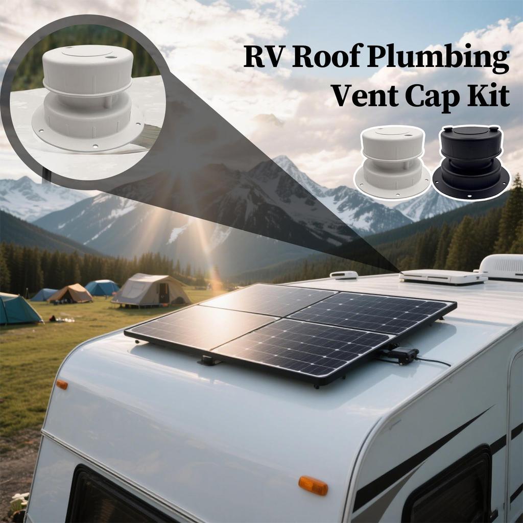 RV Roof Vent Cover RV Roof Sewer Plumbing Vent Cover Ventilation Replacement Part For Trailer Motorhome Road Trip Campground