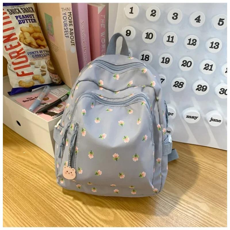 Ins Niche Japanese Korean Primary and Secondary School Students Schoolbags Are Large Capacity Light and Lovely Printed Backpack