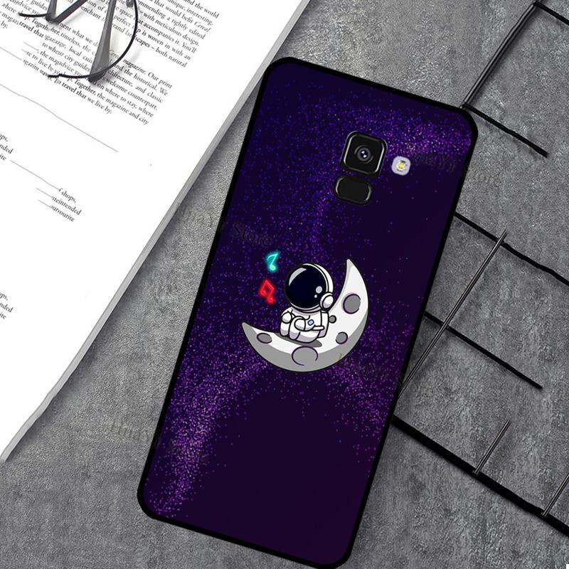 Space Aesthetic Spaceman Astronaut Phone Case For Samsung J7 J5 J3 J1 2016 A3 A5 2017 J4 J6 Plus J8 A7 A8 A9 2018 Case Cover