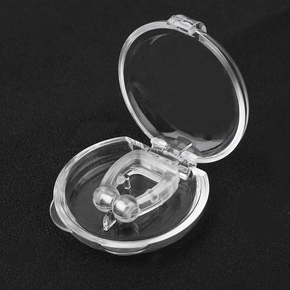 Anti Snore Stop Snoring Nose Clip Silicone Magnetic Sleep Tray Sleeping Aid Apnea Guard Night Device with Case Snoring Solution
