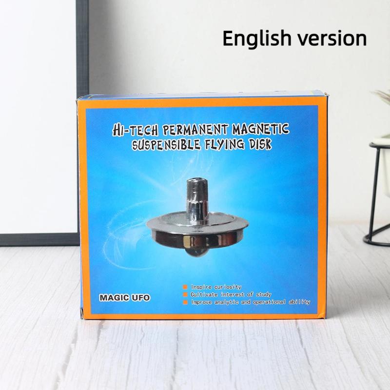 1 Set Physics Teaching Tool Puzzle Solving Magnetic Levitation Gyroscope Suspended Flying Saucer Flying Object Children S Toy
