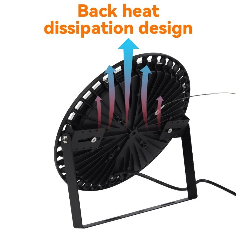 LED Flood Light Super Bright Spotlight, IP66 Waterproof Outdoor Garden Lighting, 100W 150W 200W White Reflector For Garden Wareh