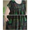 DIMANAF New 2026 Plus Size Summer Beach Women Cotton Vintage Lady Long Dress Floral Print Loose Oversize