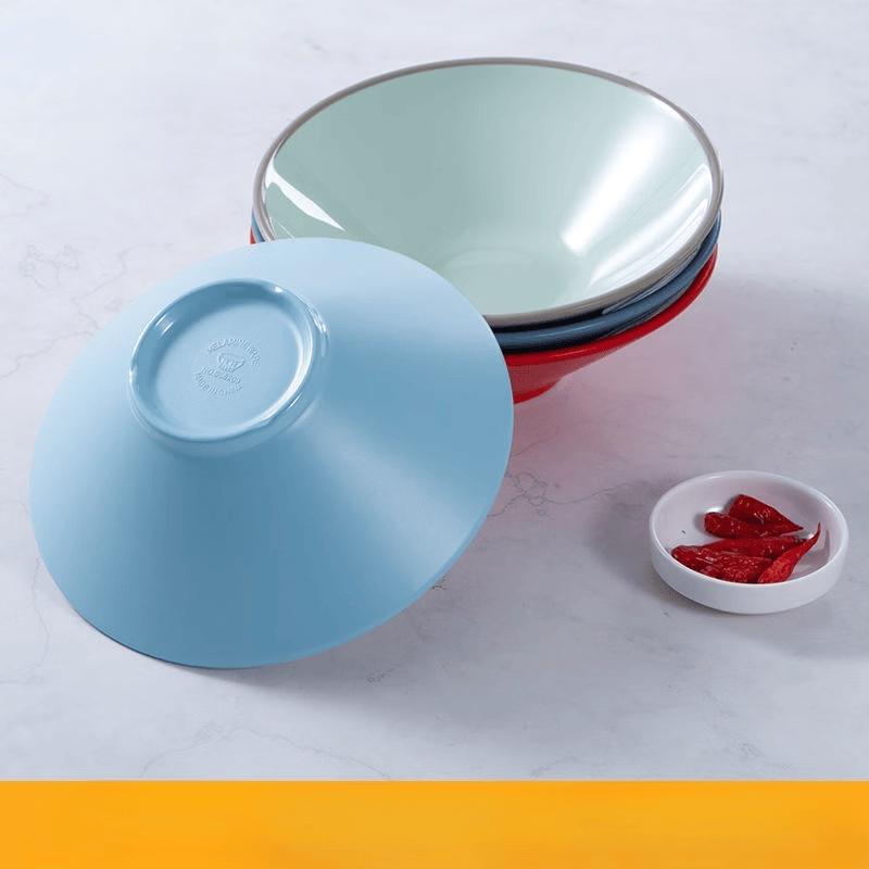 ZISIZ 10-Inch Conical Melamine Rice Bowl
