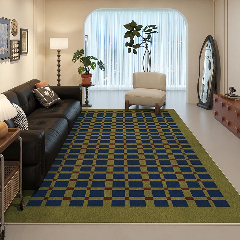 Retro Style Carpets for Living Room Large Area Bedroom Decor Waterproof Carpet Washable Lounge Floor Mat Anti-slip Cloakroom Rug