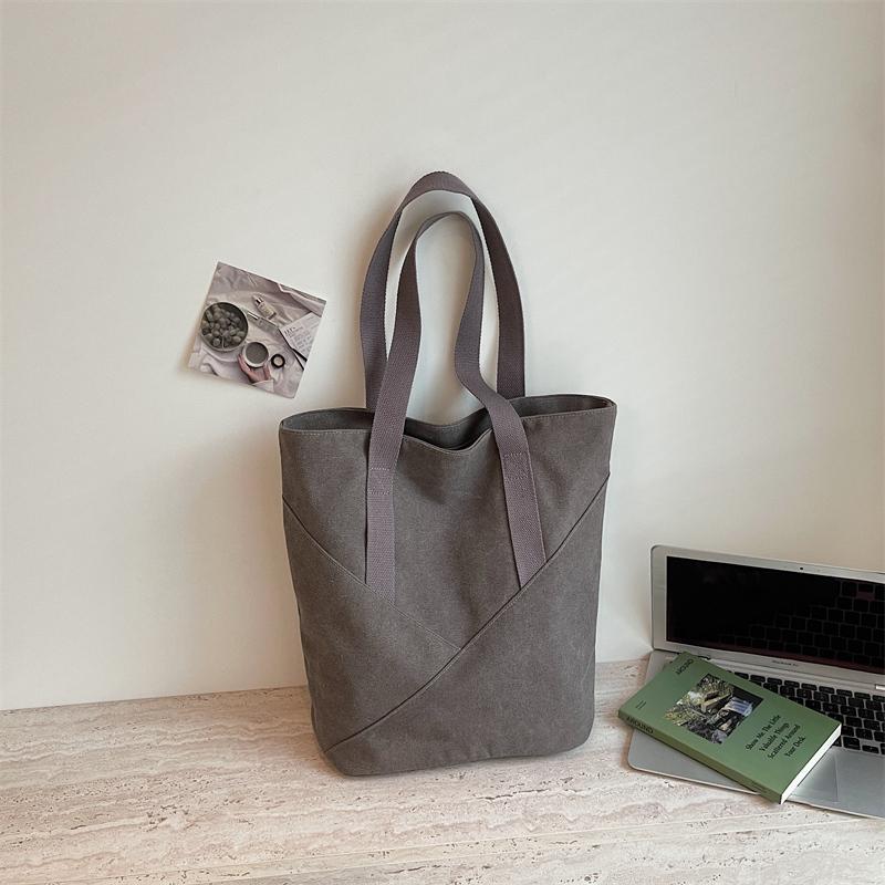 Borsa a Spalla Monocolore da Donna Borsa Tote di Grande Capacità