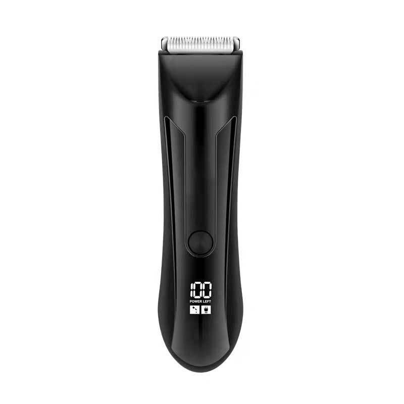1Pc New Men's Electric Privacy Trimmer Shaving Machine Washing Shaving Knife Leg Hair Body Hair Shear LCD Digital Display LED