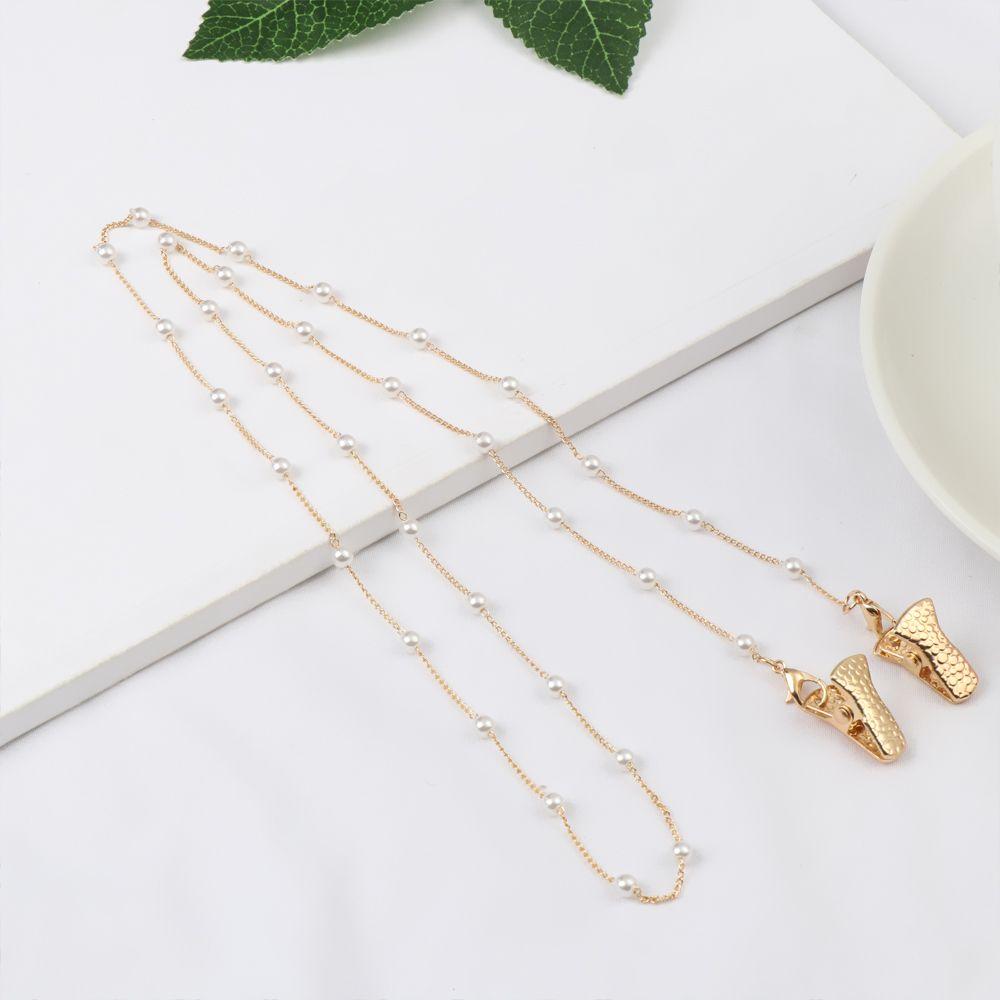 Women Men Mask Holder Beaded Metal Ear Saver Holder Mask Lanyards Necklace Strap Glasses Chain