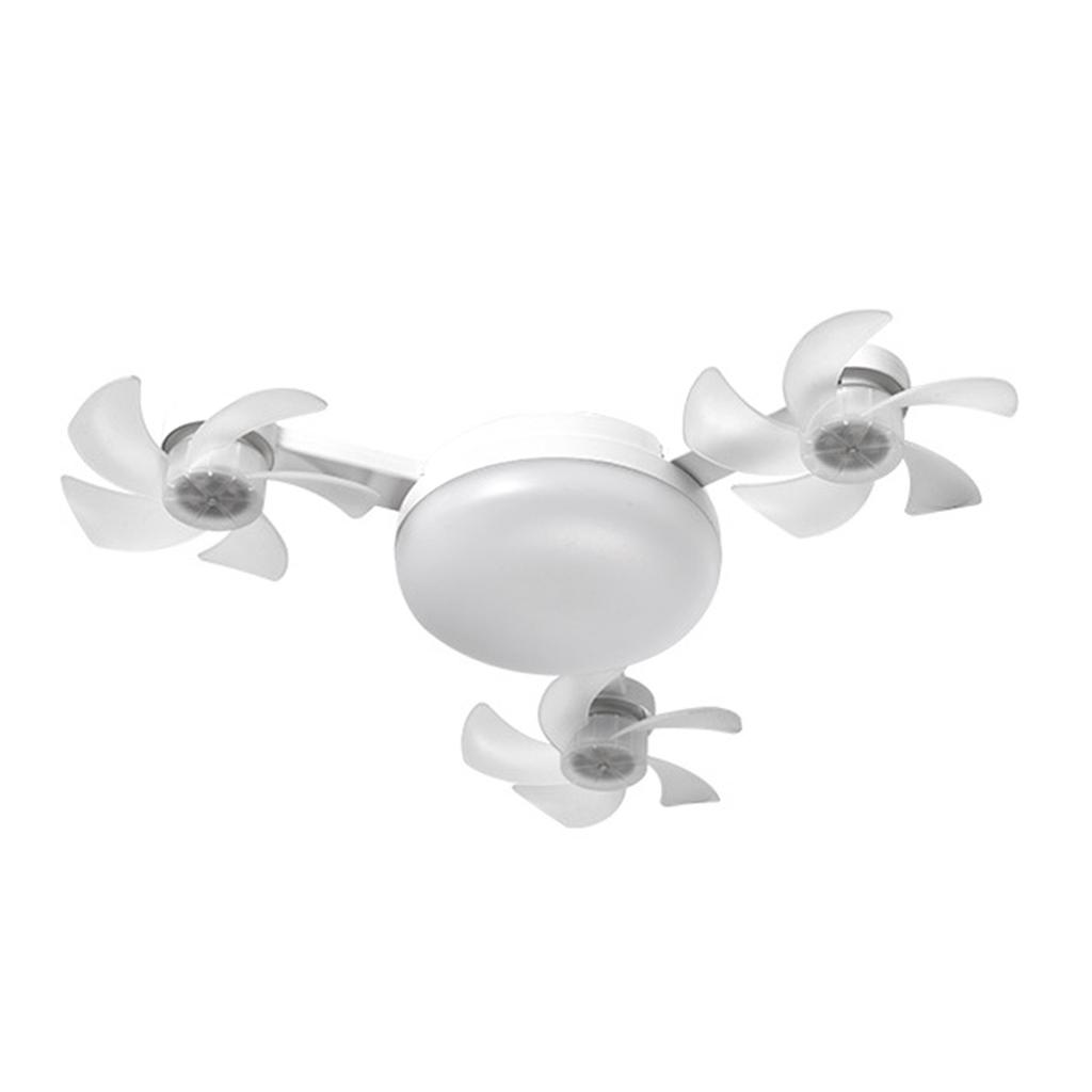 LED Fan Light 3 Colors E26 E27 3 Speeds Eye Friendly Quiet Motor Ceiling Fan Light 2 Timers with Remote Control for Living Room