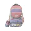 Dopamine Color-Block Large Capacity Girl's Dreamy Versatile Backpack